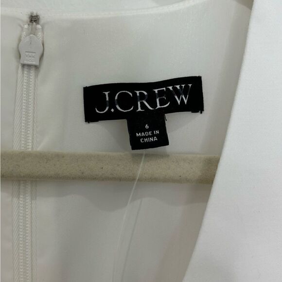 NWT J. Crew Interview dress in four-season stretch in white - Picture 10 of 11